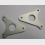 Universal Footrest Bracket (pair ) 85mm centres - Silver