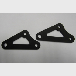 Honda CB 400-4 Front Engine Mounting Brackets (Pair)- Black