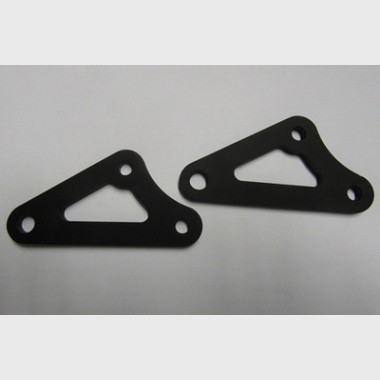 Honda CB 400-4 Front Engine Mounting Brackets (Pair)- Black